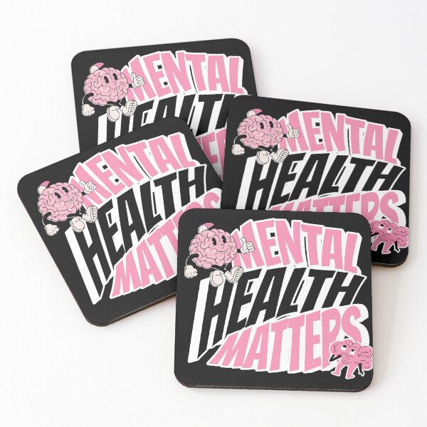 Item preview, MENTAL HEALTH - Matters Brain Characters (White) designed and sold by Discothreadz.