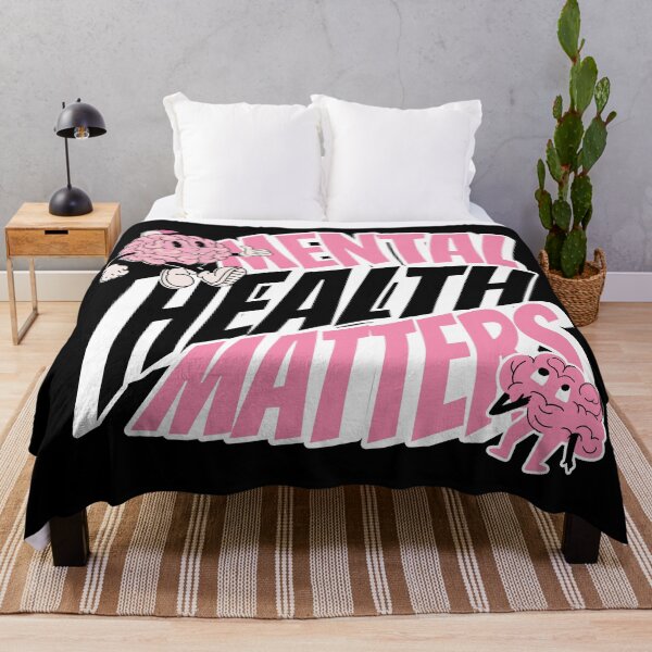 Item preview, MENTAL HEALTH - Matters Brain Characters (White) designed and sold by Discothreadz.