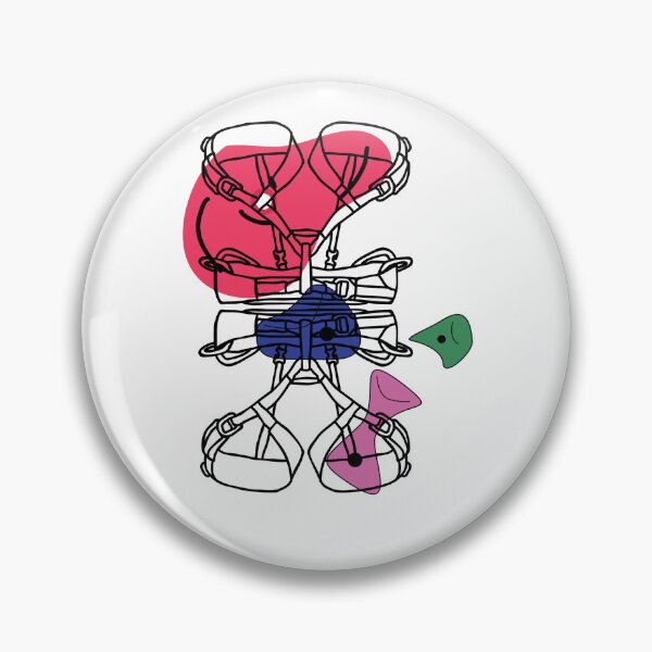 Item preview, Abstract Climbing Harness – Colorful Bouldering Holds Art designed and sold by kuikai123.