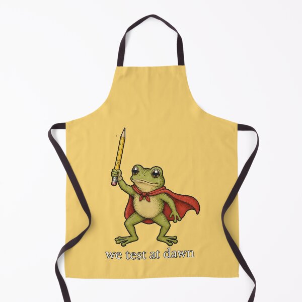 Item preview, Funny Teacher, We Test At Dawn Funny Teacher Frog designed and sold by Bob Meme Life.