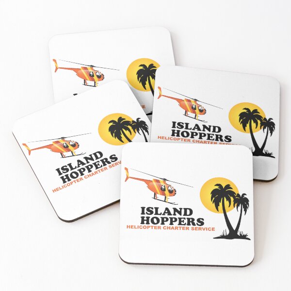 Item preview, Magnum PI Island Hoppers Helicopter Charter Service T-Shirt designed and sold by HUTEND.