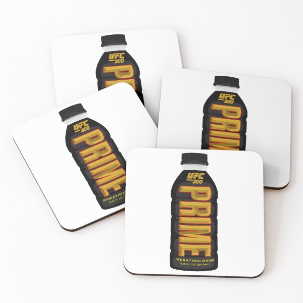 Item preview, Prime Hydration Bottle Sticker  Ufc 300 Gold  Black Limited Edition designed and sold by JessHrycykk.