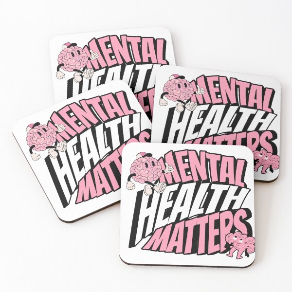 Item preview, MENTAL HEALTH - Matters Brain Characters (Black) designed and sold by Discothreadz.