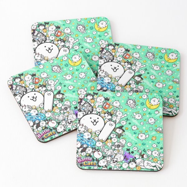 Item preview, Battle Cats - Mint Filled Sky designed and sold by PixelRune.