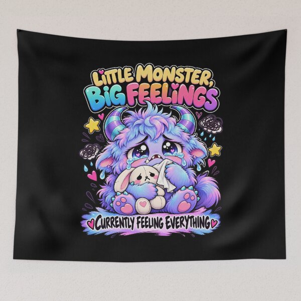 Item preview, LMBF - Sad Cute Monster Currently Feeling Everything designed and sold by aventi24.