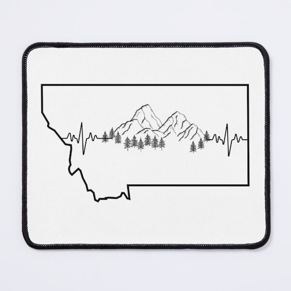 Item preview, My Heart Belongs to Montana - Mountain Pine Trees designed and sold by GiftableGems.