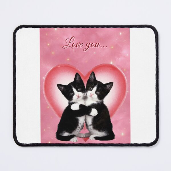 Item preview, love you valentines day kitten designed and sold by bukopandangirl.