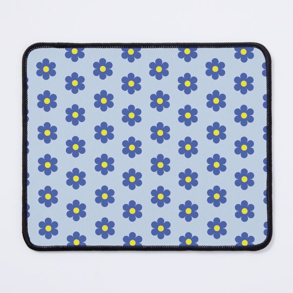 Item preview, Offset Flowers in Blue designed and sold by Playing With Pixels.
