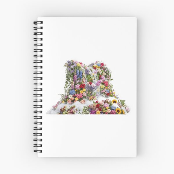 Item preview, Vibrant Waterfall of Flowers Botanical Still Life on Black designed and sold by Marip1974.