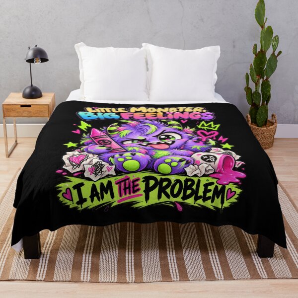 Item preview, LMBF - Chaotic Cute Monster I Am the Problem Humor designed and sold by aventi24.