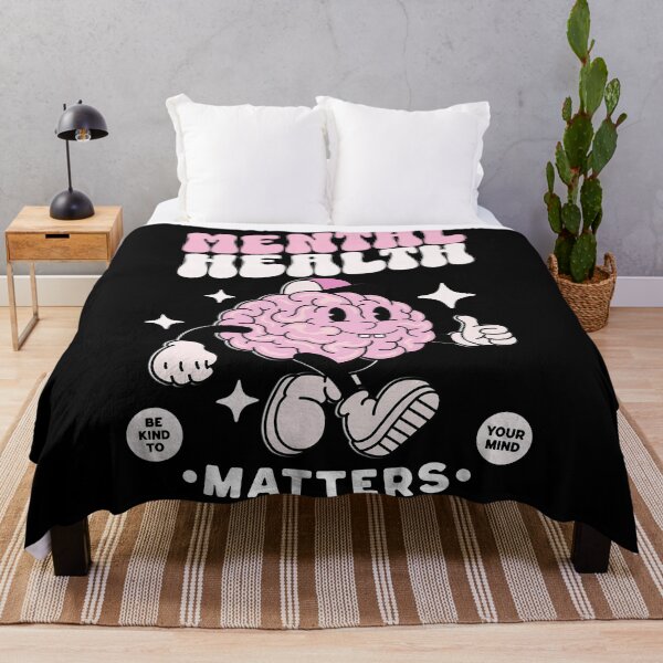 Item preview, MENTAL HEALTH - Thumbs up brain (Pink/White) designed and sold by Discothreadz.
