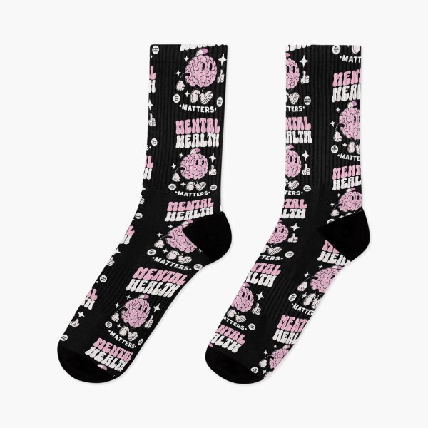Item preview, MENTAL HEALTH - Thumbs up brain (Pink/White) designed and sold by Discothreadz.