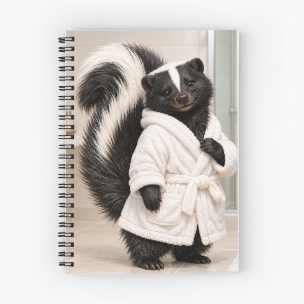 Item preview, Skunk White Bathrobe designed and sold by Sillytoe.
