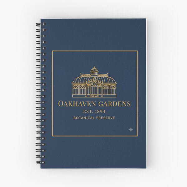 Item preview, Oakhaven Gardens Botanical Preserve Vintage Greenhouse Gold & Navy Blue Art designed and sold by LexaArtworks.
