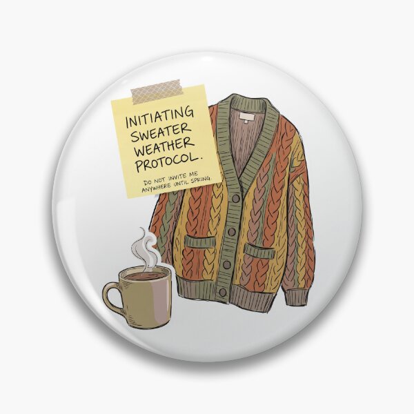 Item preview, Initiating Sweater Weather Protocol – Funny Introvert Fall Art Print Cozy Season Autumn Gift designed and sold by Luminari Creations.