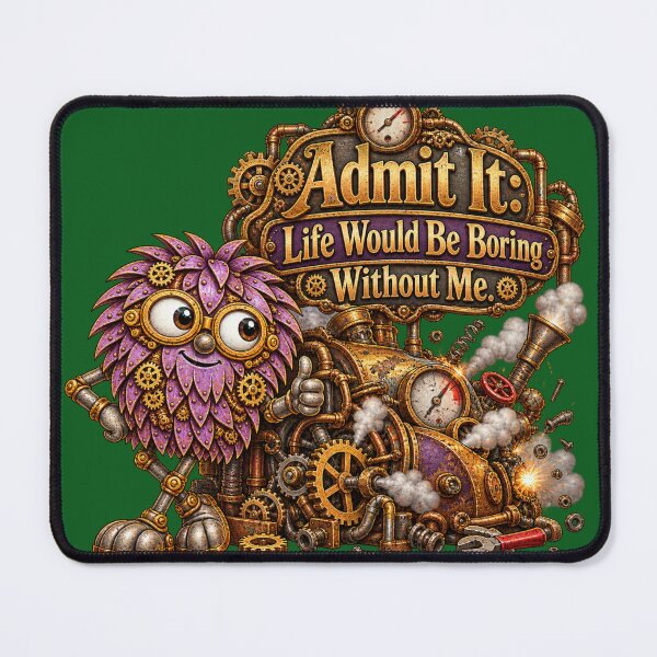 Item preview, Admit It. Life Would be Boring Without Me Steampunk Humor designed and sold by TheThinglings.