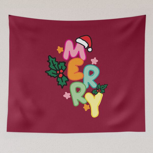 Item preview, Merry Christmas bubble letters designed and sold by fluffyfamcraft.