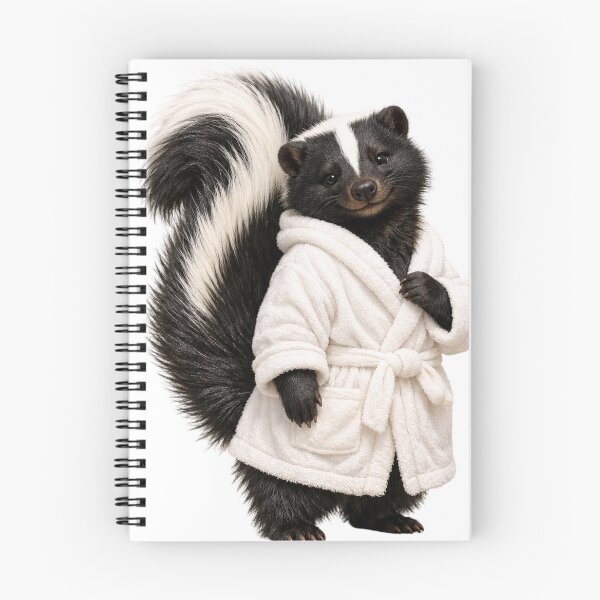 Item preview, Skunk Fluffy Bathrobe designed and sold by Sillytoe.
