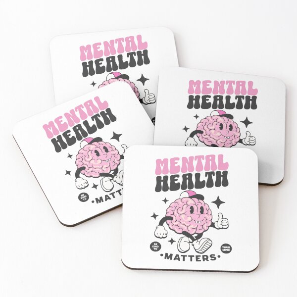 Item preview, MENTAL HEALTH - Thumbs up brain (Pink/Black) designed and sold by Discothreadz.