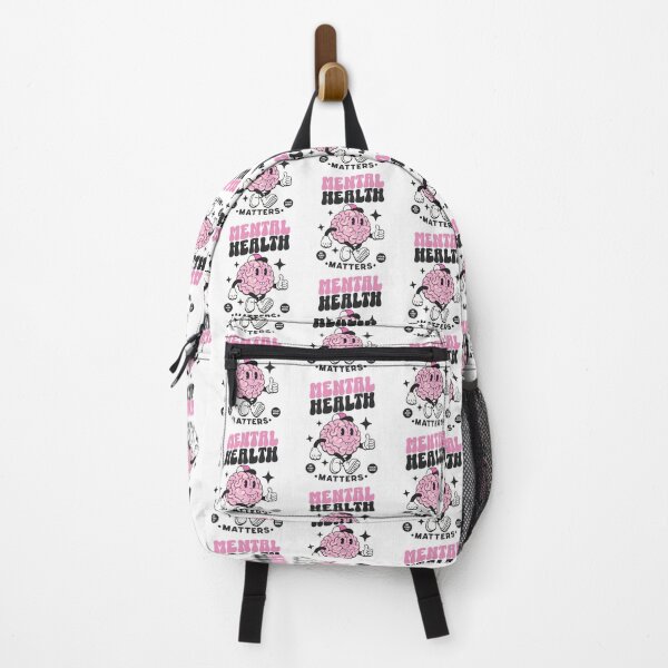 Item preview, MENTAL HEALTH - Thumbs up brain (Pink/Black) designed and sold by Discothreadz.