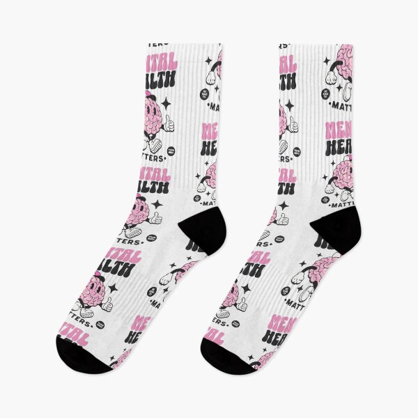 Item preview, MENTAL HEALTH - Thumbs up brain (Pink/Black) designed and sold by Discothreadz.