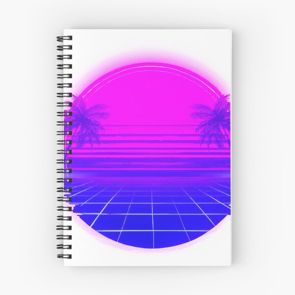 Item preview, 80s Synthwave Neon Grid Sunset Retro Palm Tree Horizon designed and sold by pietini.
