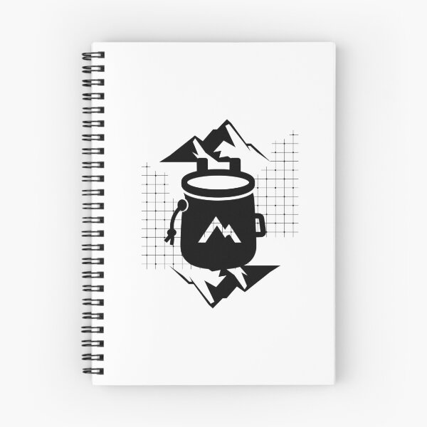 Item preview, Rock Climbing Chalk Bag – Black and White Mountain Geometric Art designed and sold by kuikai123.