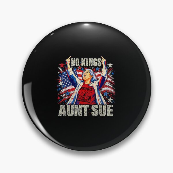 Item preview, Aunt Sue No Kings Primus Distressed Flag Middle Finger Rally Funny Apparel Gift designed and sold by ArchibaldStone.