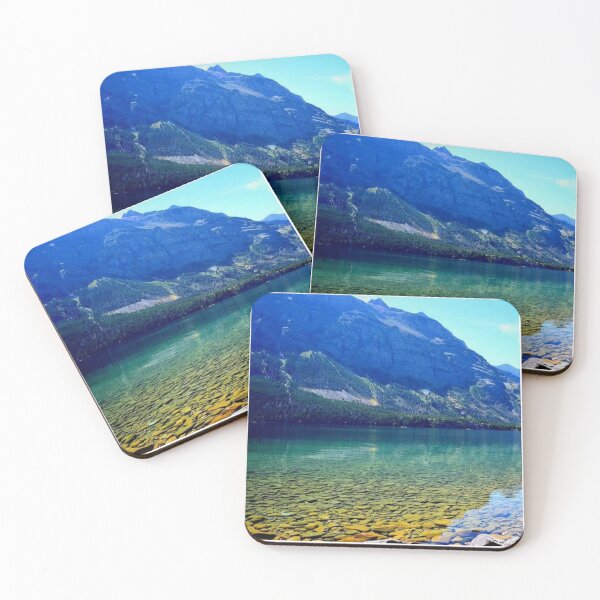 Item preview, Waterton Lakes Clear Water Mountain Landscape designed and sold by Luxxe87.