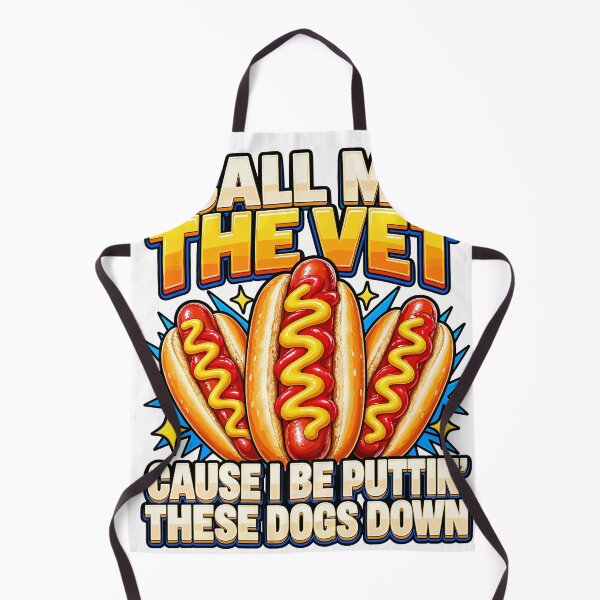 Item preview, Call Me The Vet Funny Hot Dog Food Pun Design designed and sold by stmpdwrld.