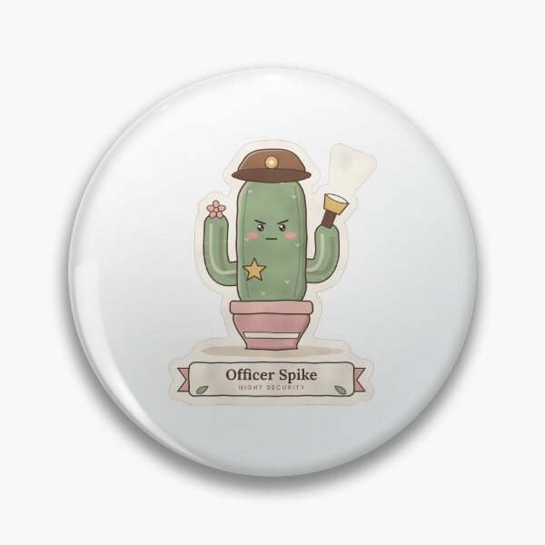 Item preview, Officer Spike Night Security Cactus designed and sold by permata87.