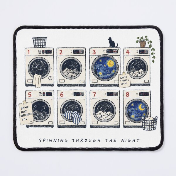 Item preview, Spinning Through the Night – Laundry Dreams designed and sold by Yewon Kim.
