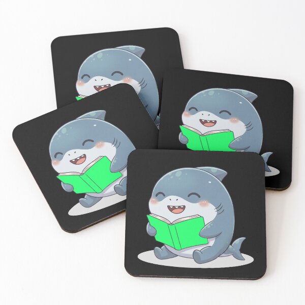 Item preview, Cute Bookworm Shark designed and sold by Nature's Chibis.