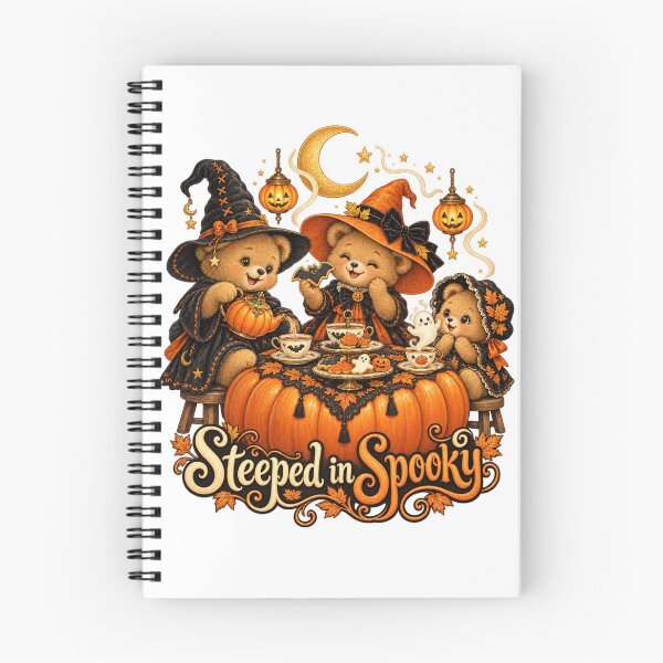 Item preview, Steeped in Spooky – Teddy Bear Witch Tea Party designed and sold by MD Sweet.