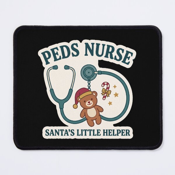 Item preview, Peds Nurse Santa's Favorite Helper - Teddy Bear designed and sold by TheCalmEdit.