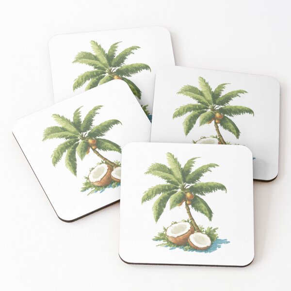 Item preview, Tropical coconut tree designed and sold by Newrealis.