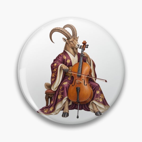 Item preview, Ibex Cello Player in Plum Robes designed and sold by Mono.fi Studios.