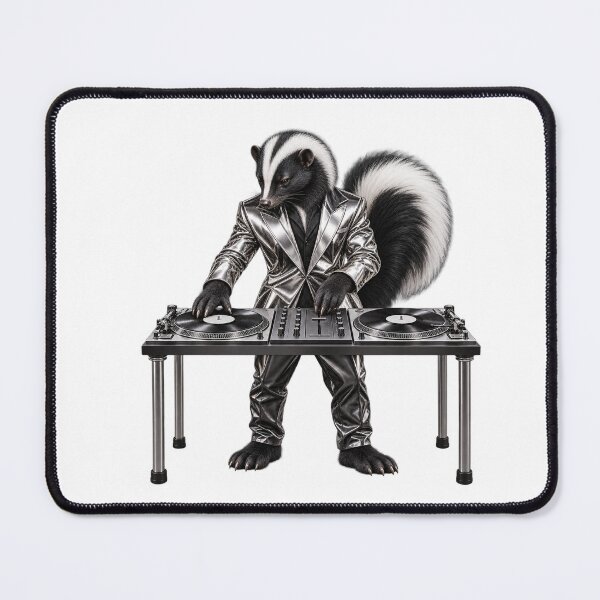 Item preview, Skunk DJ in a Silver Suit designed and sold by Mono.fi Studios.
