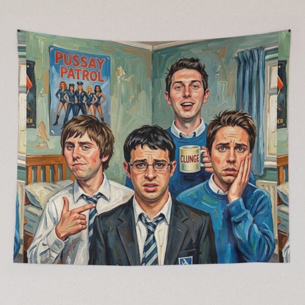 Item preview, The Inbetweeners Teen Comedy Fine Art Tribute designed and sold by Art's Diner.