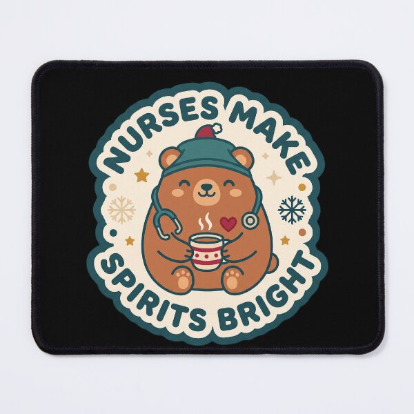 Item preview, Nurses Make Spirits Bright - Kawaii Bear Nurse designed and sold by TheCalmEdit.
