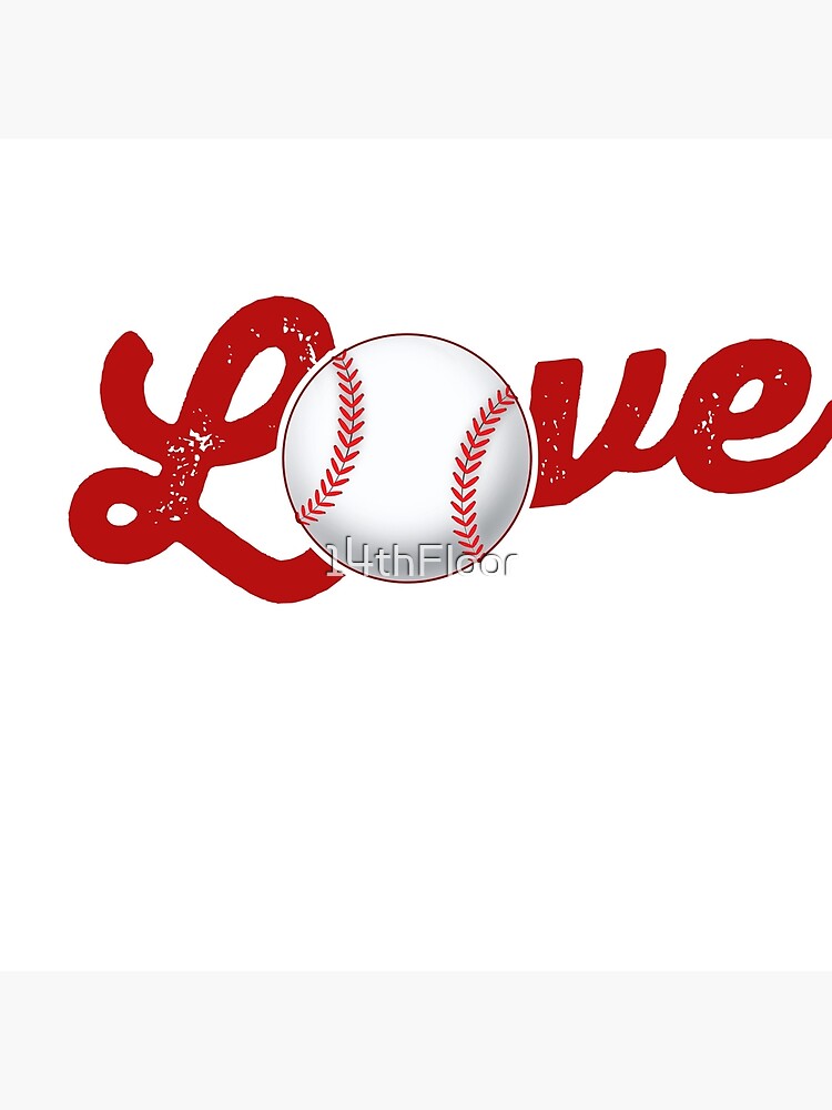 LOVE Baseball T-Shirt Baseball Lover Team Mom Gift Idea Art Board Print