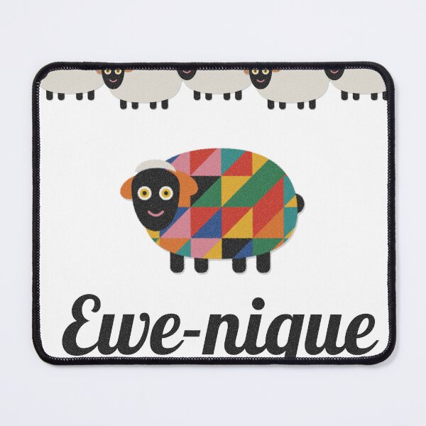 Item preview, Ewe-nique Funny Sheep Pun One of a Kind designed and sold by somebasic.