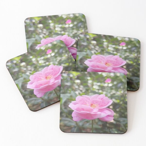 Item preview, Vibrant Pink Camellia Shrub Rose Flower designed and sold by Luxxe87.