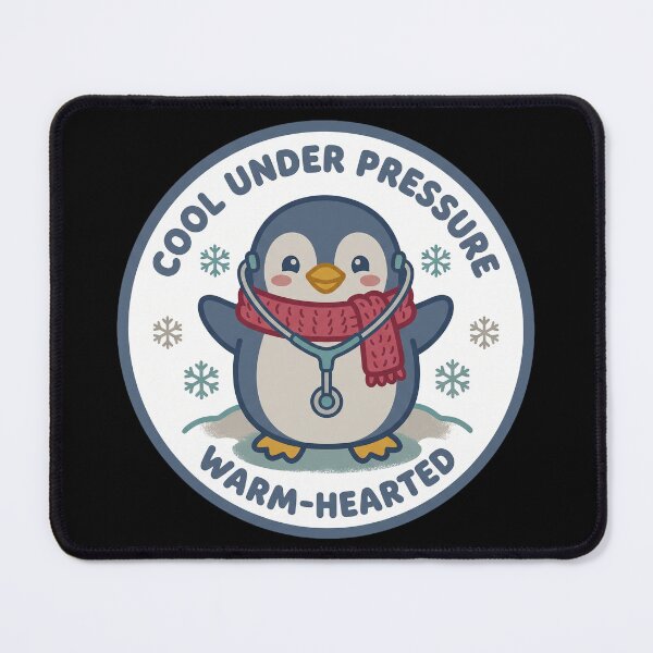 Item preview, Cool Under Pressure Warm-Hearted - Nurse Penguin designed and sold by TheCalmEdit.