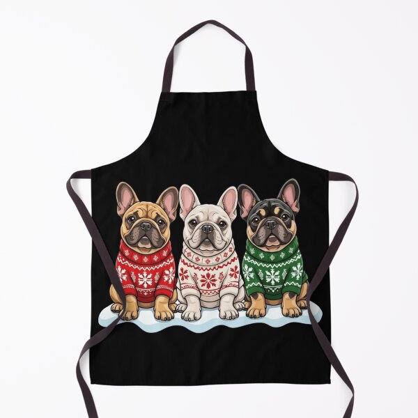 Item preview, Three French Bulldogs in Winter Sweaters designed and sold by Panita-Comics.