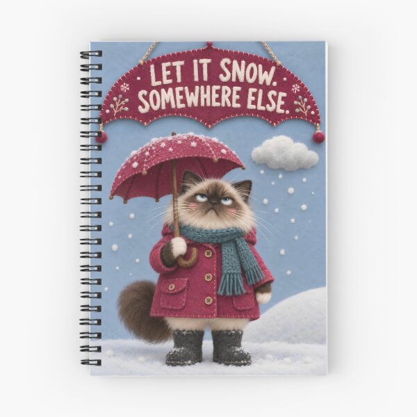 Item preview, Funny Grumpy Cat Let It Snow Somewhere Else designed and sold by larisscreative.