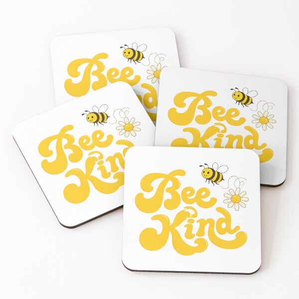 Item preview, Bee Kind Retro 70s Honeybee Wildflower Daisy Positive Quote designed and sold by pietini.