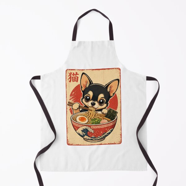 Item preview, Chihuahua Ramen Lover Japanese Foodie Dog Art designed and sold by StuckOnTees.