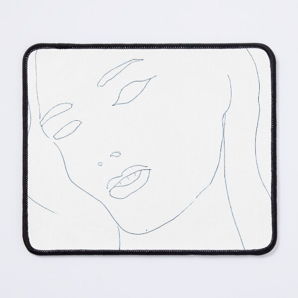 Item preview, A Tentative Half Smile in Blue designed and sold by essentialink.