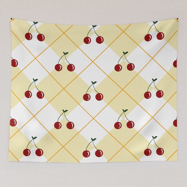 Item preview, Cherry Gingham Pattern designed and sold by ZenithDrip.